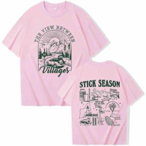 The View Between Villages Streetwear T-shirt — Pink